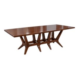 Joseph Jeup Sculpted Trestle Dining Table. Original Price: $13,500