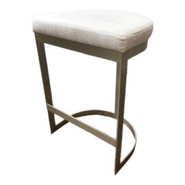 Uttermost Ivanna Counter Stool, White/Silver. Original Price: $550