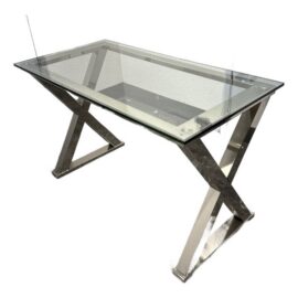 Pottery Barn Ava Metal + Glass Desk. Original Price: $550