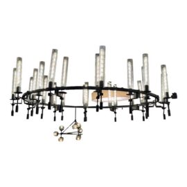 Jonathan Browning for Restoration Hardware Fontanelle Round Chandelier, 70 Inches. Original Price: $4,300