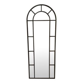 Pottery Barn Distiller Arch Bronze Iron Floor Mirror. Original Price: $700