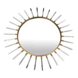 Grace Feyock for Uttermost Oracle Round Starburst Wall Mirror. Original Price: $1,145
