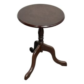 Bombay Company Round Tripod Pedestal Accent Table, Dark