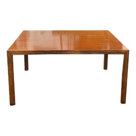 McGuire Furniture Square Parsons Table. Estimate Price: $4,000