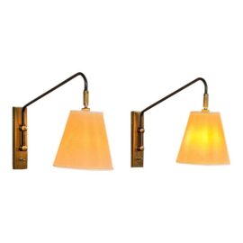 Serena & Lily Flynn Plug in Wall Sconces, Pair. Original Price: $1,200