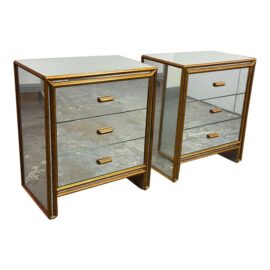 Julian Chichester Temple Nightstands, Pair. Original Price: $7,300
