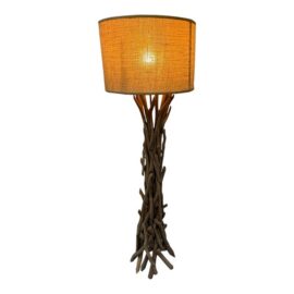 Organic + Rustic Bundled Driftwood Floor Lamp