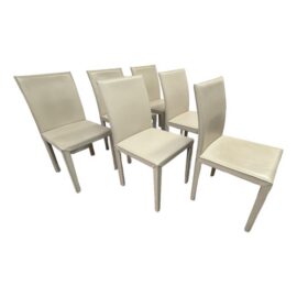 Maria Yee for Crate & Barrel Folio Dining Chairs, Set of Six. Original Price: $2,500