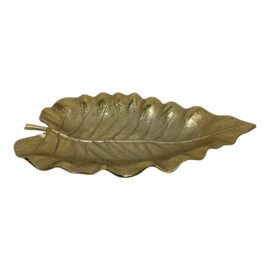 Z Gallerie Gold-Tone Metal Leaf Tray