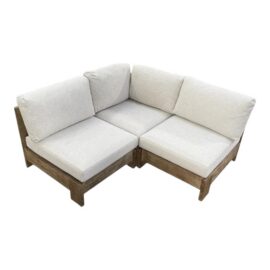 West Elm Porto Modular Outdoor Sofa, Set of Three. Original Price: $4,000