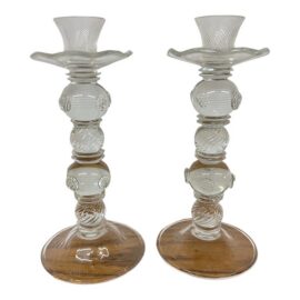 Juliska Berry Candlestick Holders, Pair