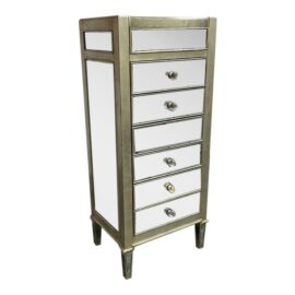 Caracole Twinkle Twinkle Mirrored Jewelry Armoire. Estimate Price: $1,900