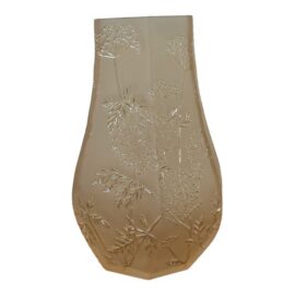 Lalique Ombelles Vase, Gold Lustre. Original Price: $2,100