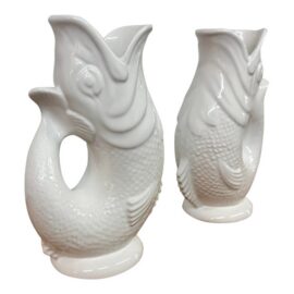 Gluggle Fish-Shaped Jugs, Pair