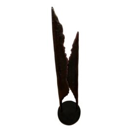 Abstract Cast Metal Blade Sculpture, Unmarked