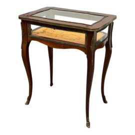 Louis XV Style Glass Top Vitrine Display Table. Estimate Price: $2,000