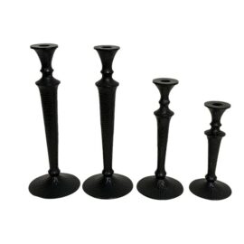 Pottery Barn Seville Hammered Metal Candle Holders, Set of Four