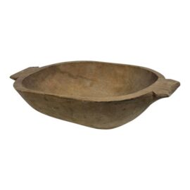 Handcrafted Wood Dough Bowl