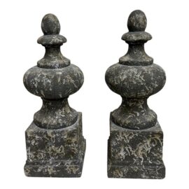 Aidan Gray Architectural Finials, Pair