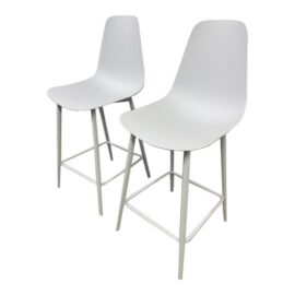 Article Svelti Pure White Counter Stools, Pair. Original Price: $200