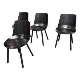 Stefan Diez for E15 Ch04 Houdini Side Chairs, Set of Four. Original Price: $6,720