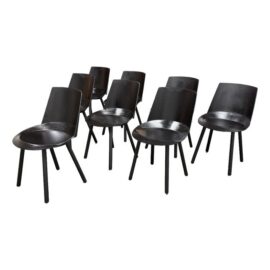 Stefan Diez for E15 Ch04 Houdini Side Chairs, Set of Eight. Original Price: $13,440
