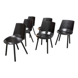 Stefan Diez for E15 Ch04 Houdini Side Chairs, Set of Six. Original Price: $10,080