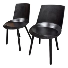 Stefan Diez for E15 Ch04 Houdini Side Chairs, Pair. Original Price: $3,360