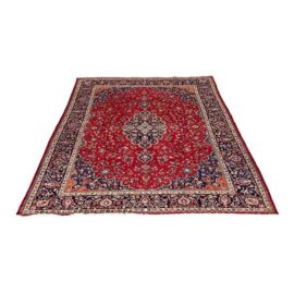 11ft 4 in × 15ft 6 in Persian Kashan Handmade Wool Rug