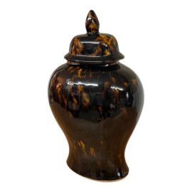 NEW Martino Interiors Glazed Ceramic Temple Jar. Original Price: $275