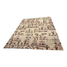 8ft11in × 12ft West Elm Hand-Knotted Paradise Area Rug, Pink Blossom. Estimate Price: $1,800