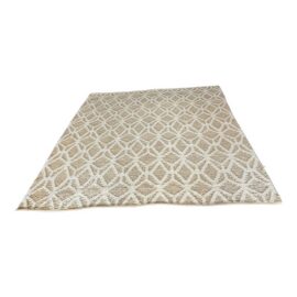 9ft × 11ft 11in West Elm Geometric Wool Jute Area Rug. Original Price: $1,200