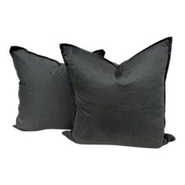 NEW Eastern Accents Niche Monterosa Flannel Decorative Pillows, Pair. Original Price: $400
