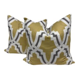 NEW Eastern Accents Niche Geometric Decorative Pillows, Pair