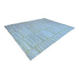 12ft X 15ft Stark Abstract Stipe Area Rug With Fika Weave. Original Price: $14,150