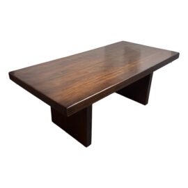 Contemporary Rectangular Double Pedestal Dining Table