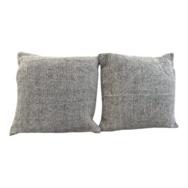 NEW Pottery Barn Faye Chenille Throw Pillows, Pair