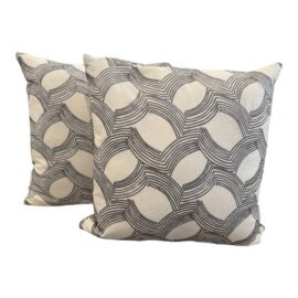 NEW Thom Filicia Home for Eastern Accents Veer Throw Pillows, Pair