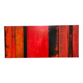 Kathy Haydon "Fire of St. Augustine" Original Mixed Media Abstract Painting. Original Price: $2,000