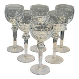 Waterford Curraghmore Hock Wine Glasses, Set of Eight. Estimated Price: $900