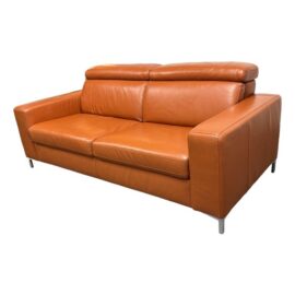 Queen Size Andrew Leather Sleeper Sofa. Original Price: $3,450