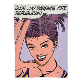 Mark N. Crislip "Raving Democrat" Original Pop Art Painting