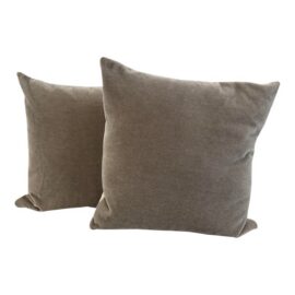 NEW Eastern Accents Taupe Throw Pillows, Pair