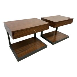 William Eastburn Design for Crate & Barrel Blair Nightstands, Pair. Original Price: $700
