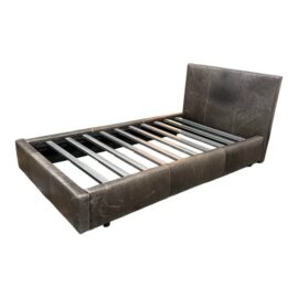 Twin Size Room & Board Wyatt Leather Bed Frame. Original Price: $4,400