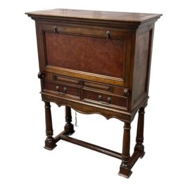 South Cone Trading Traditional Mahogany Wine Bar Secretary Cabinet. Original Price: $1,700