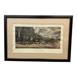 McQueen's Coaching the Wagonette Original Print, Signed