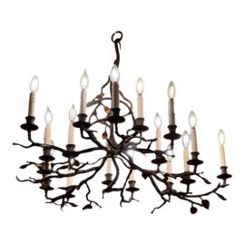 Paul Ferrante Twig Chandelier, Model #2081. Original Price: $8,960