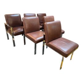 Williams Sonoma Home Mercer Dining Chairs, Set of Six. Original Price: $7,200