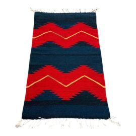 1ft 11in × 3ft 7in Southwestern Flat Weave Zigzag Area Rug